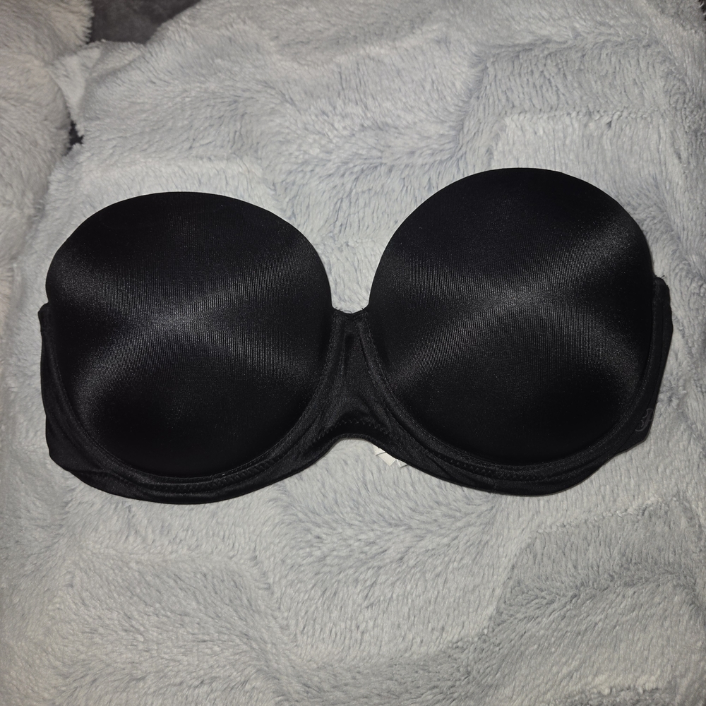 PINK Victoria's Secret Black Strapless Bra